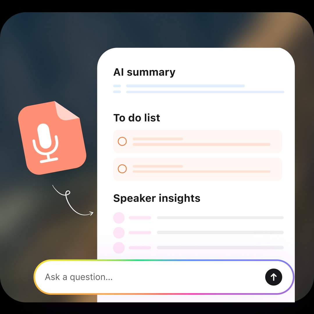 Feature - AI Summaries & Chat for Audio Transcripts