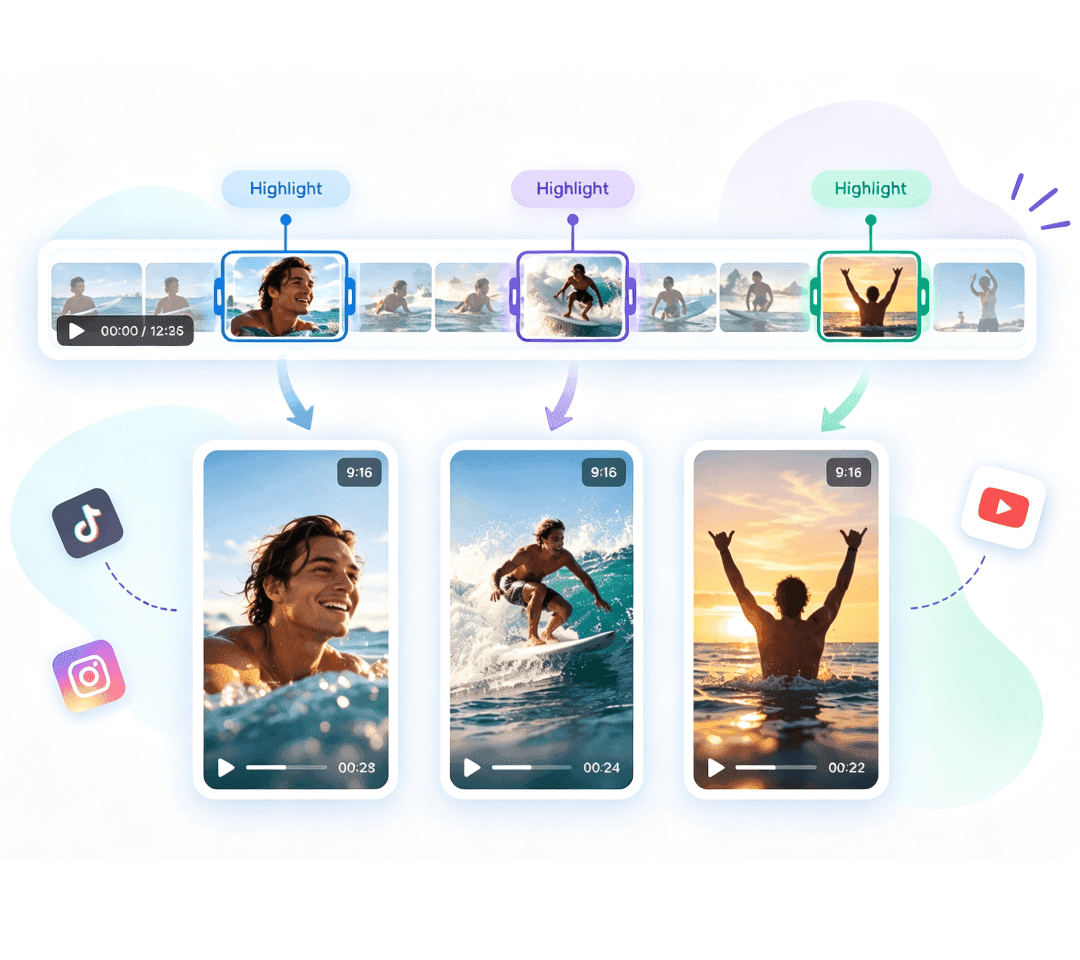 Capture Highlights & Turn Long Videos into Short Clips