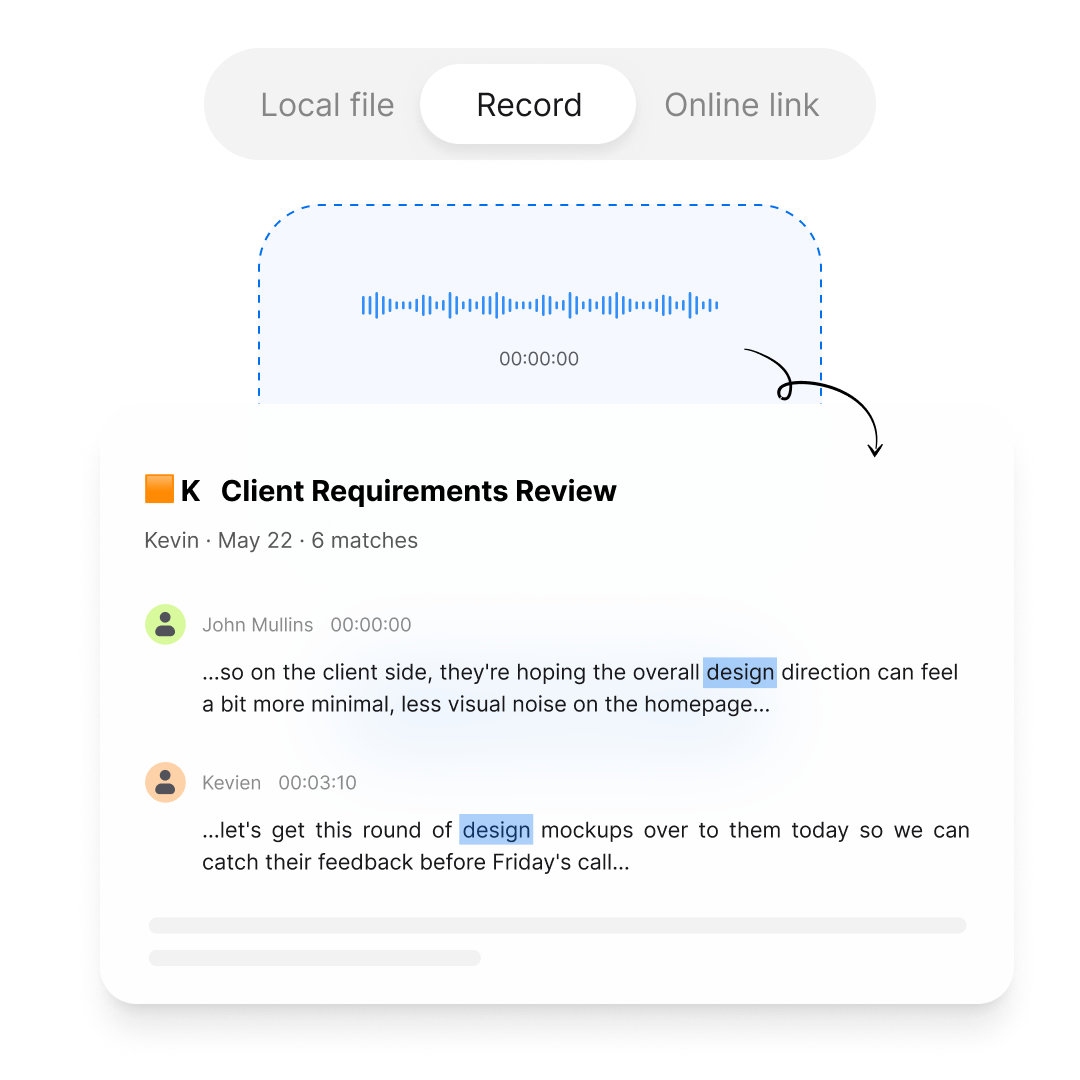 Feature - Transcribe Audio to Text Online